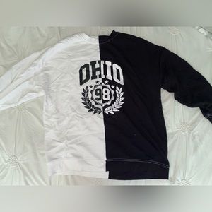 Split colored Ohio sweatshirt